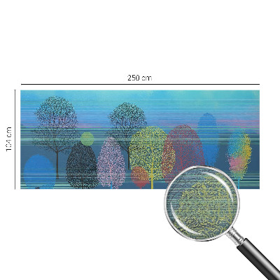 Modern wall mural in a colorful harmony design