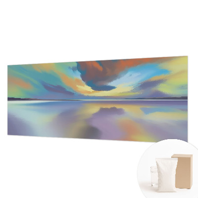 Modern wall mural for bedroom Rainbow Sunset