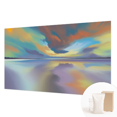Modern wall mural for bedroom Rainbow Sunset