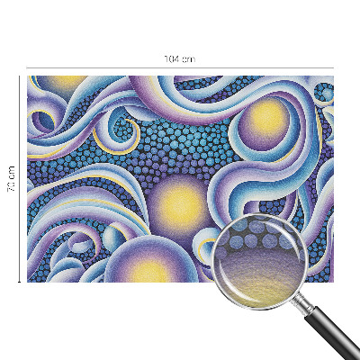 Premium wall mural for bedroom with colorful swirls