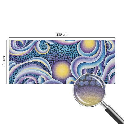 Premium wall mural for bedroom with colorful swirls