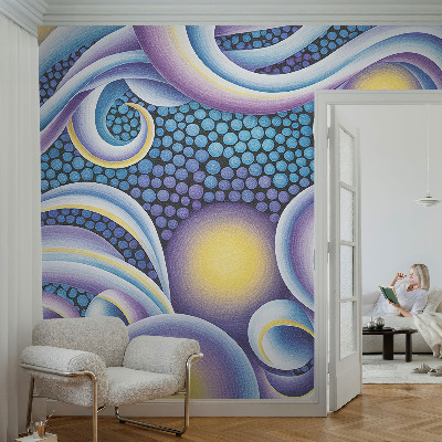 Premium wall mural for bedroom Colorful swirls