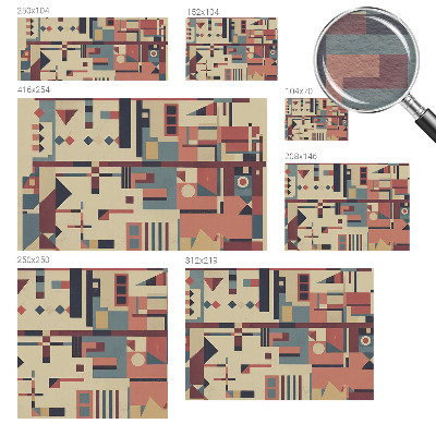 Premium photo wallpaper Abstract composition