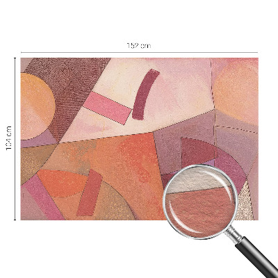 Non-woven photo wallpaper with a colorful abstract motif