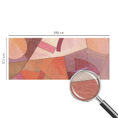 Non-woven photo wallpaper with a colorful abstract motif