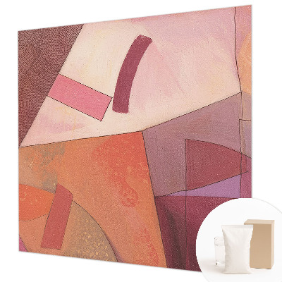 Non-woven photo wallpaper with a colorful abstract motif