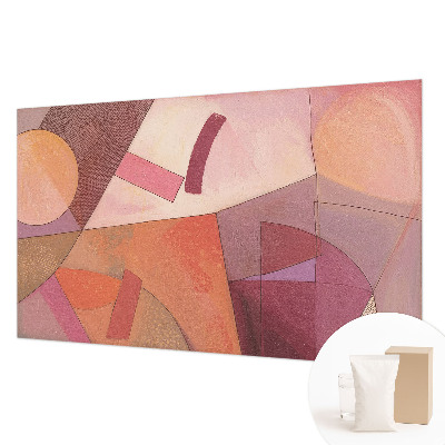 Non-woven photo wallpaper with a colorful abstract motif