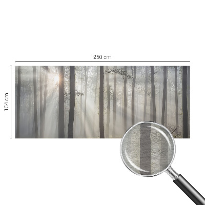 Wallpaper mural for living room with an ethereal forest design
