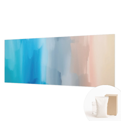 Large wallpaper mural with a colorful abstract design