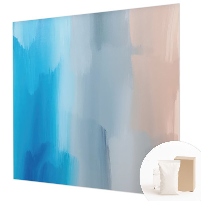Large wallpaper mural with a colorful abstract design