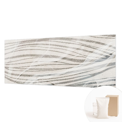 Custom size wall mural with a wavy lines design