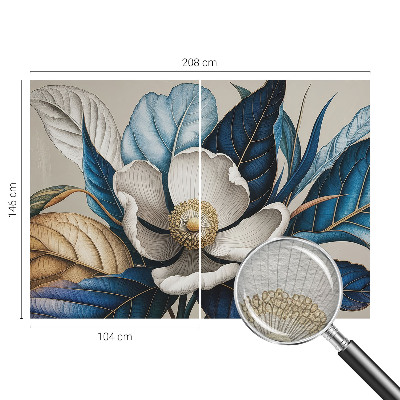 High quality photo wallpaper with an elegant floral pattern