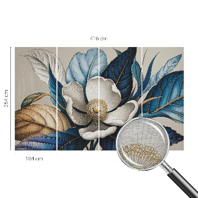High quality photo wallpaper with an elegant floral pattern