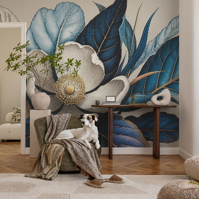 High quality photo wallpaper with an elegant floral pattern