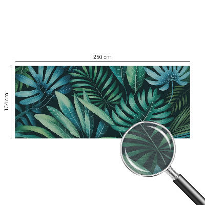 Premium photo wallpaper with a tropical leaves motif
