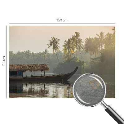 Photo wallpaper with a tropical haven motif