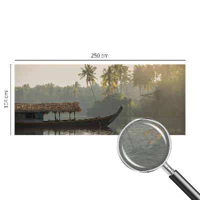 Photo wallpaper with a tropical haven motif