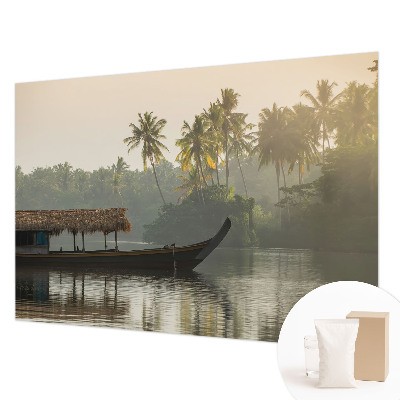 Photo wallpaper with a tropical haven motif