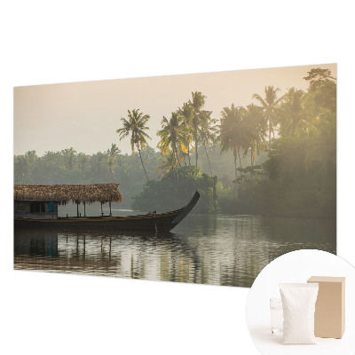 Photo wallpaper with a tropical haven motif