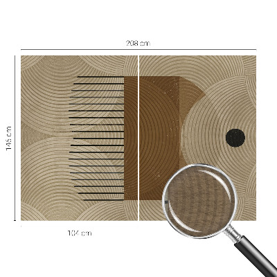 Premium wall mural for bedroom featuring a geometry of harmony design