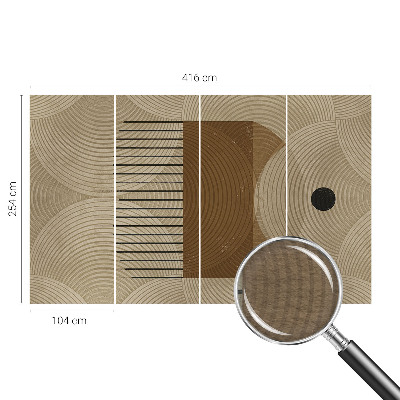 Premium wall mural for bedroom featuring a geometry of harmony design