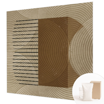 Premium wall mural for bedroom featuring a geometry of harmony design