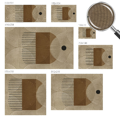Premium wall mural for bedroom Geometry of harmony