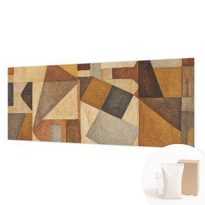 Non-woven photo wallpaper with a geometric abstraction design