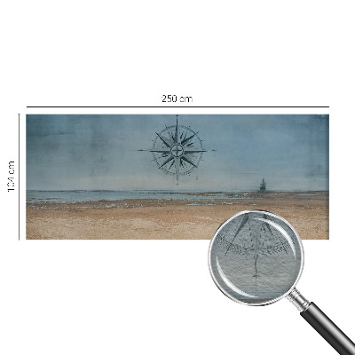 Wall mural with a nautical adventures design