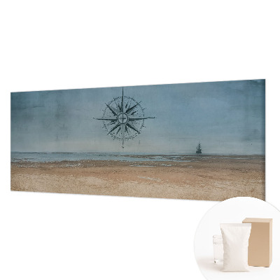 Wall mural with a nautical adventures design