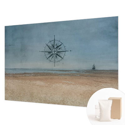 Wall mural with a nautical adventures design