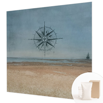 Wall mural with a nautical adventures design