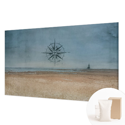 Wall mural with a nautical adventures design