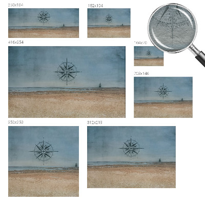Wall mural with a nautical adventures design