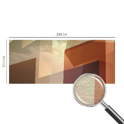 Wallpaper mural with abstract shapes
