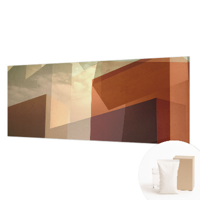 Wallpaper mural with abstract shapes
