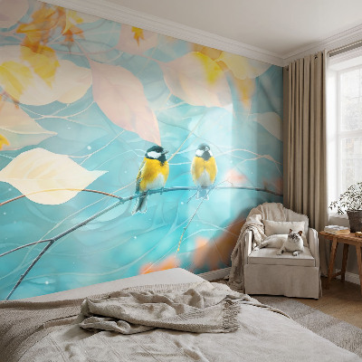 Photo wallpaper Spring birds