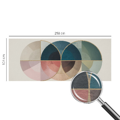 Photo wall mural with a geometric elegant design