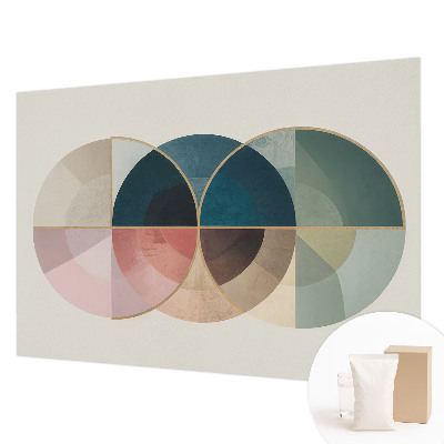 Photo wall mural with a geometric elegant design