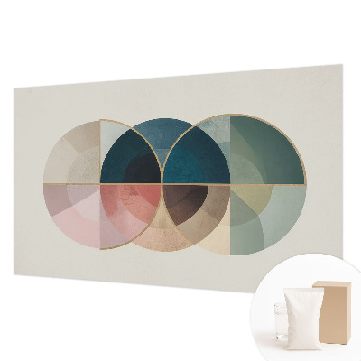 Photo wall mural with a geometric elegant design