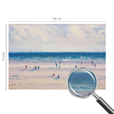 Wall mural for bedroom with a seascape design