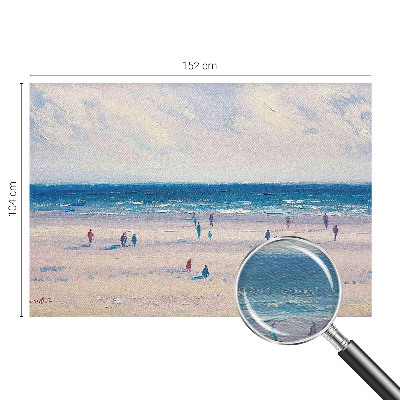 Wall mural for bedroom with a seascape design
