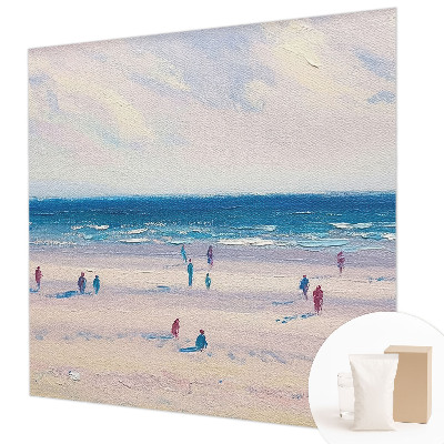 Wall mural for bedroom with a seascape design