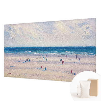 Wall mural for bedroom with a seascape design
