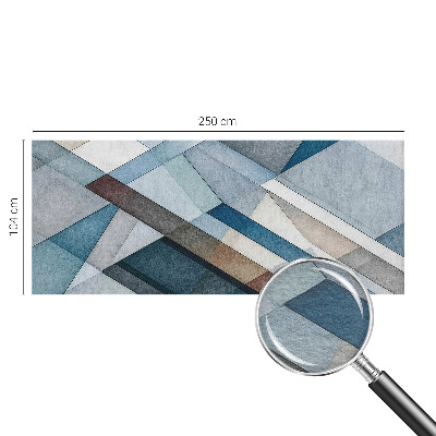 Wallpaper mural for living room with an abstract geometric design