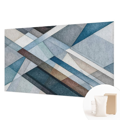 Wallpaper mural for living room with an abstract geometric design