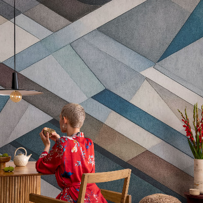Wallpaper mural for living room Abstract geometry