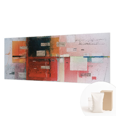 Large wall mural with an abstract composition