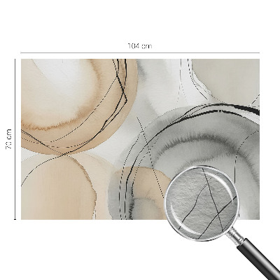 Large wall mural wallpaper featuring a geometric harmony design