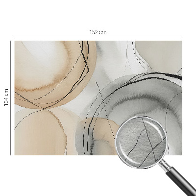 Large wall mural wallpaper featuring a geometric harmony design